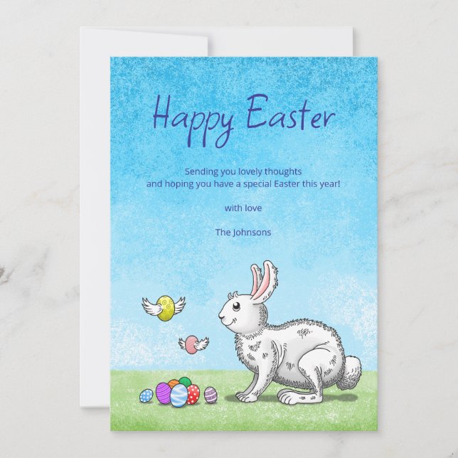 Påskharns ägg julkort (Framsida)