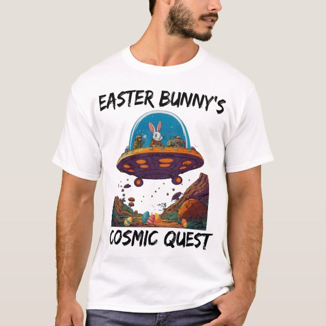 Påskharns Cosmic Quest T Shirt (Framsida)