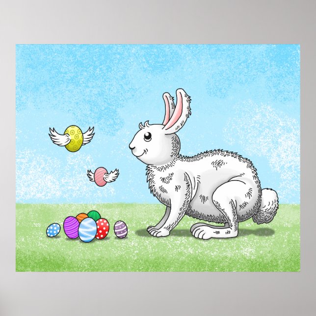 Påskharns Egg Hunt Poster (Framsidan)