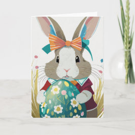 Påskharns hälsningskort helgkort