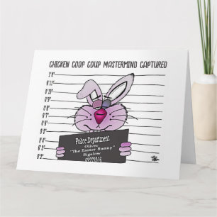 Påskharns hälsningskort kort