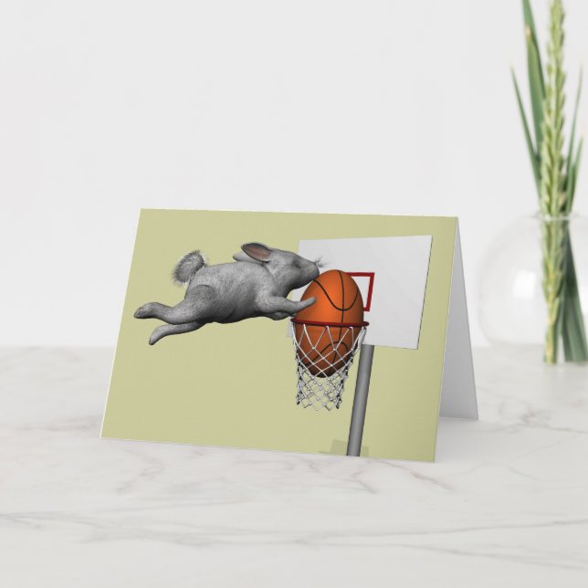 Påskharns Perfekt Slam dunk Helgkort (Framsida)