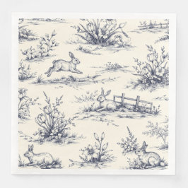 Påskharstallrikar Pappersservett