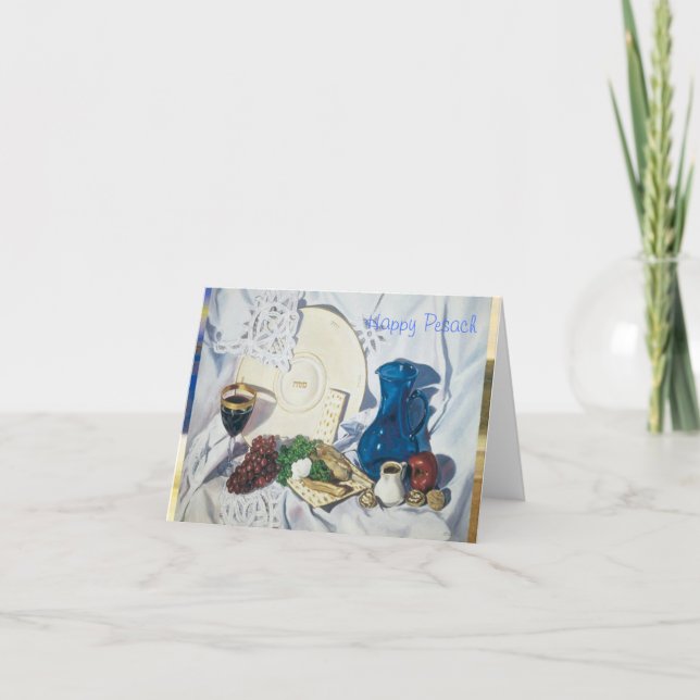 Påskhögtid Seder Kort (Framsida)