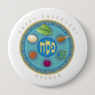 Påskhögtiden pläterar Kosher Pesach Knapp