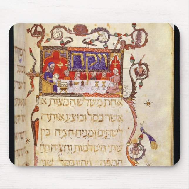 Påskhögtidmålet, nordliga Spanien Musmatta (Framsidan)