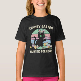 Påskjakt efter ägg Rolig katt T Shirt