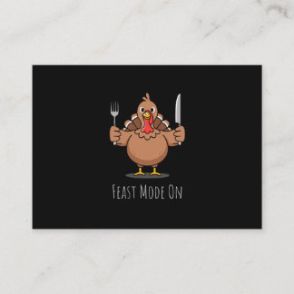 Påskjut festläge kalkon Thanksgiving Visitkort