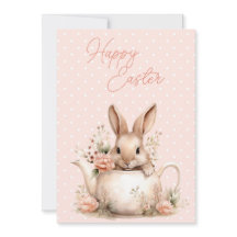 Påskkanin i tekanna Glad påsk 