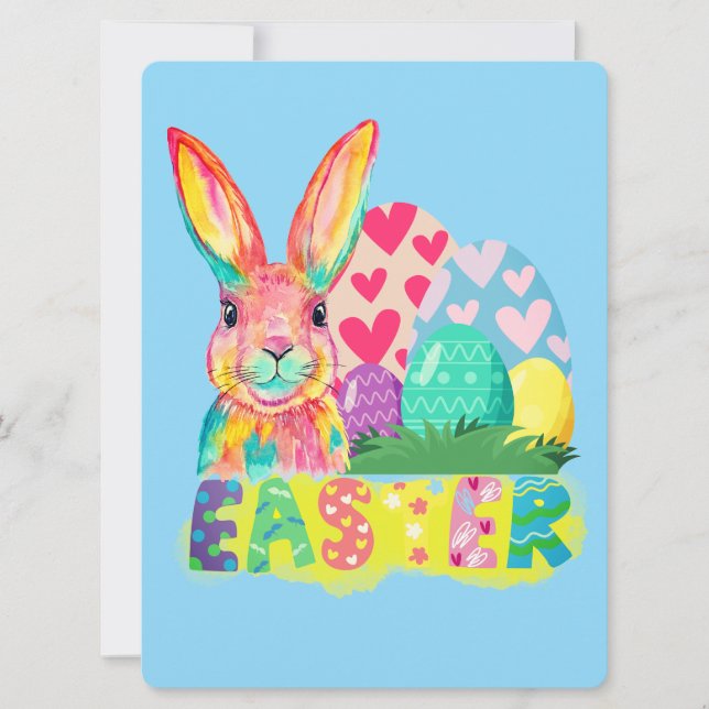 Påskkanin Julkort (Framsida)