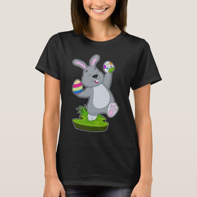 Påskkanin påskägg t shirt (Framsida)