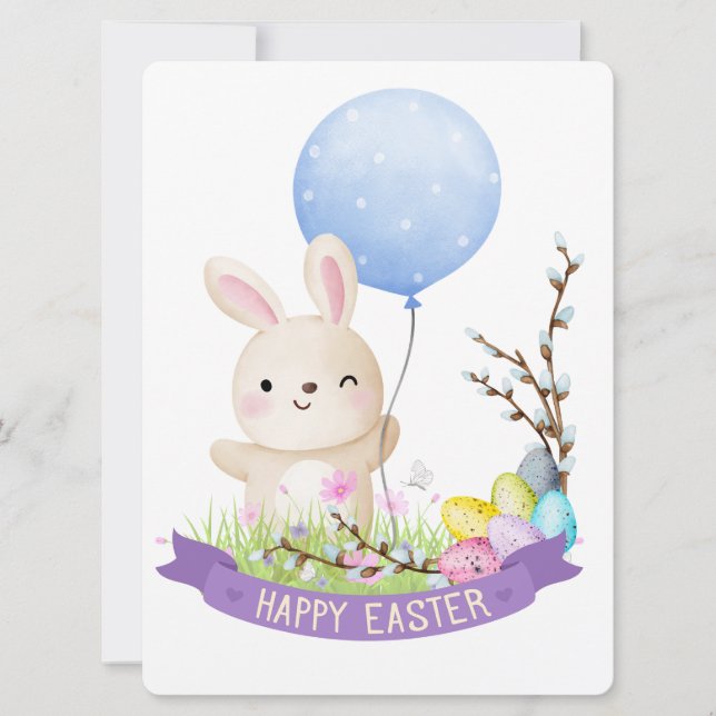 Påskkaninen Julkort (Framsida)