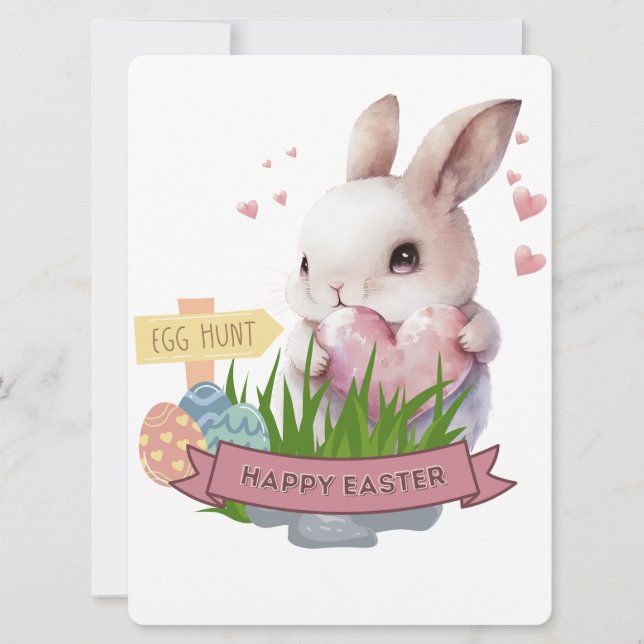 Påskkaninen Julkort (Framsida)