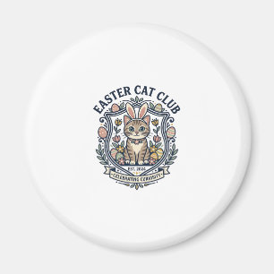 Påskkatt Katt Grafisk T-shirt Konst - Påskkattklub Magnet