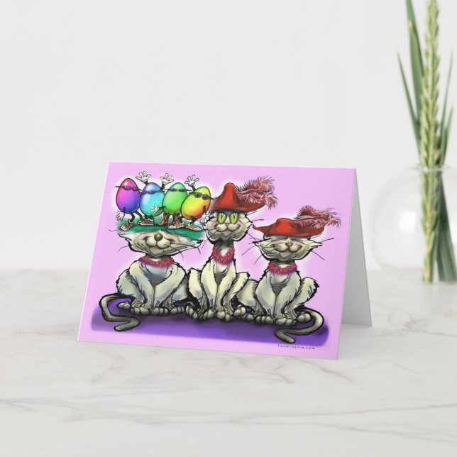 Påskkattskort Kort (Framsida)