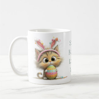 Påskkattsmugg med texten Some Bunny Loves You Kaffemugg