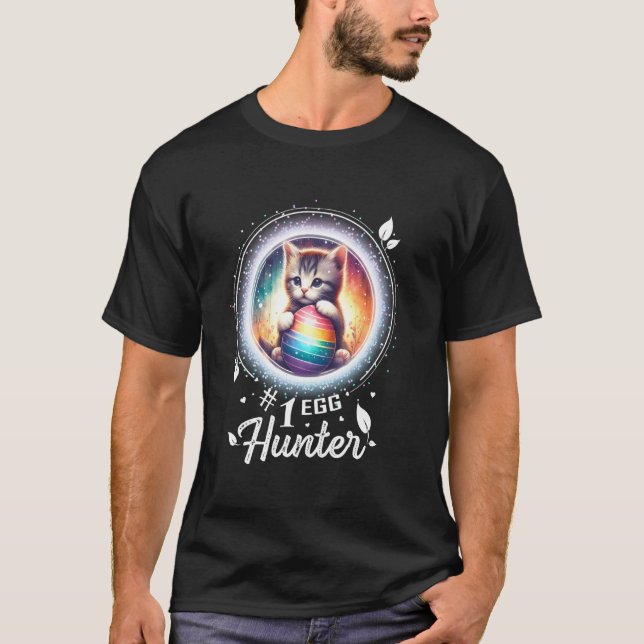 Påskkläder för små flickor Påsk T-shirt Katt (Framsida)