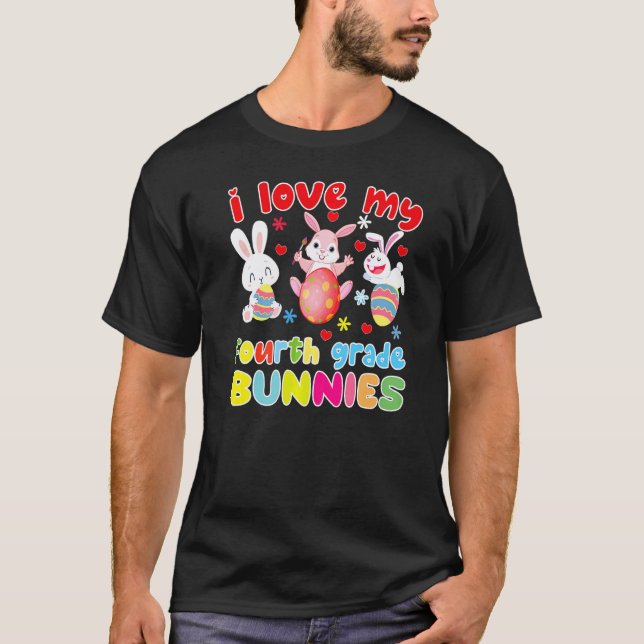 Påskklänning för lärare i fjärde klass för 4:e kla t shirt (Framsida)
