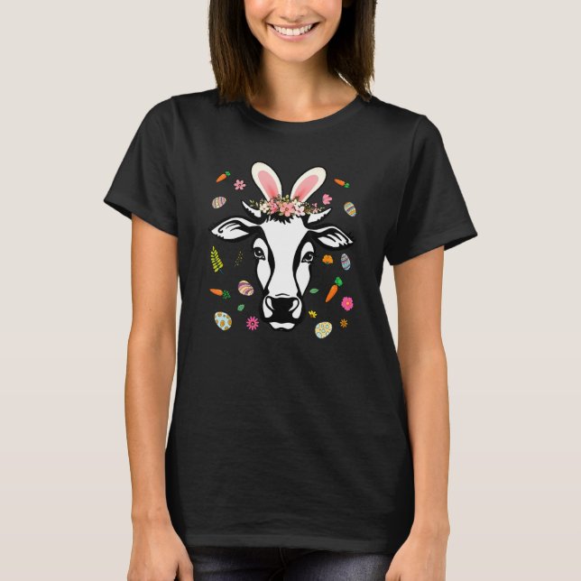 Påskko med kaninöron kviga t shirt (Framsida)