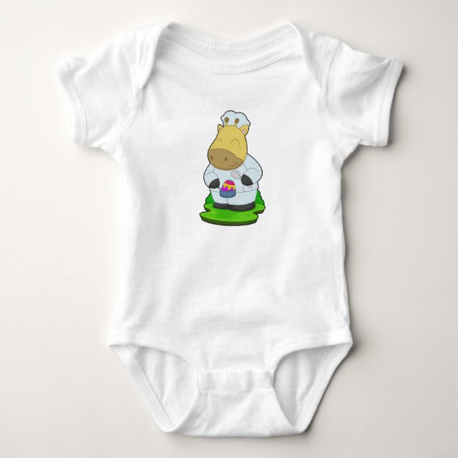 Påskkokning för giraffer t shirt (Framsida)