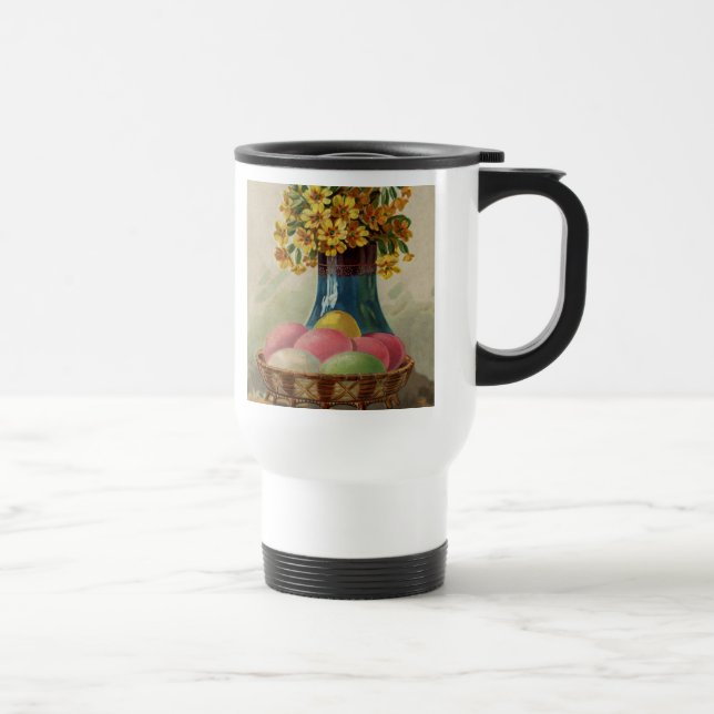 Påskkorg Ägg Blommor Antik Resemugg (Höger)