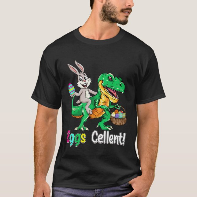 Påskkorgsfyllare för barn Söt Rex-kanin Ägg Ägg T Shirt (Framsida)