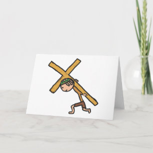 Påskkors krucifix kort