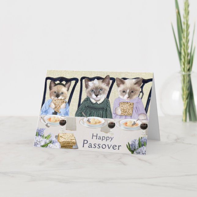 Påskkort för kattungar kort (Framsida)