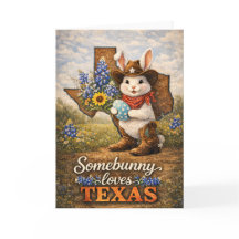 Påskkort för Texas: Somebunny Loves Texas