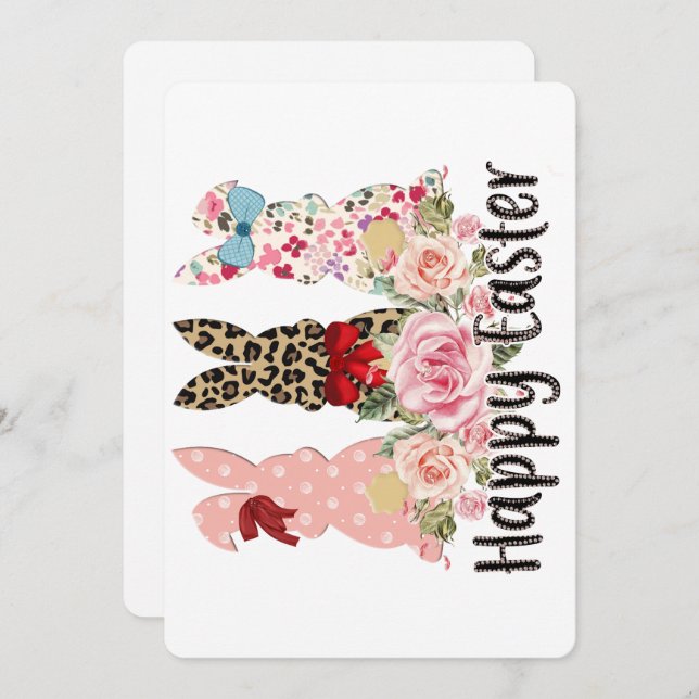 Påskkort Inbjudningar (Fram/baksida)