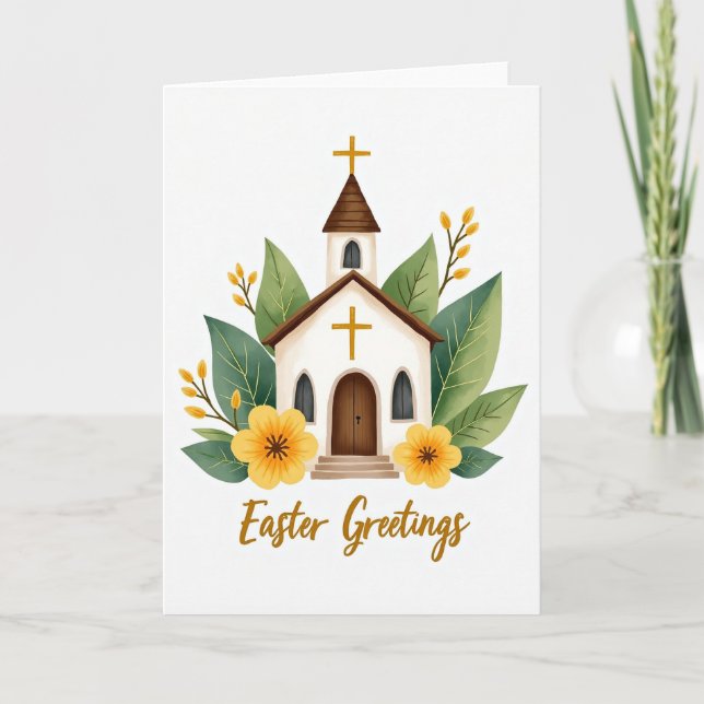 Påskkort med kapellblommor kort (Framsida)