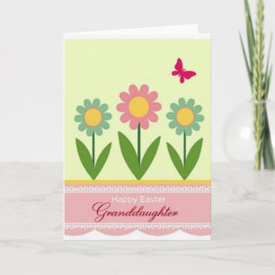 Påskkort med pastellfärgade blommor kort