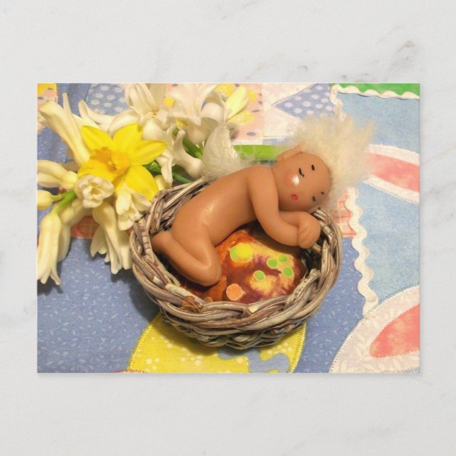 Påskkort med pixie vykort (Framsida)