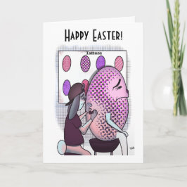 Påskkort med tatueringar kort