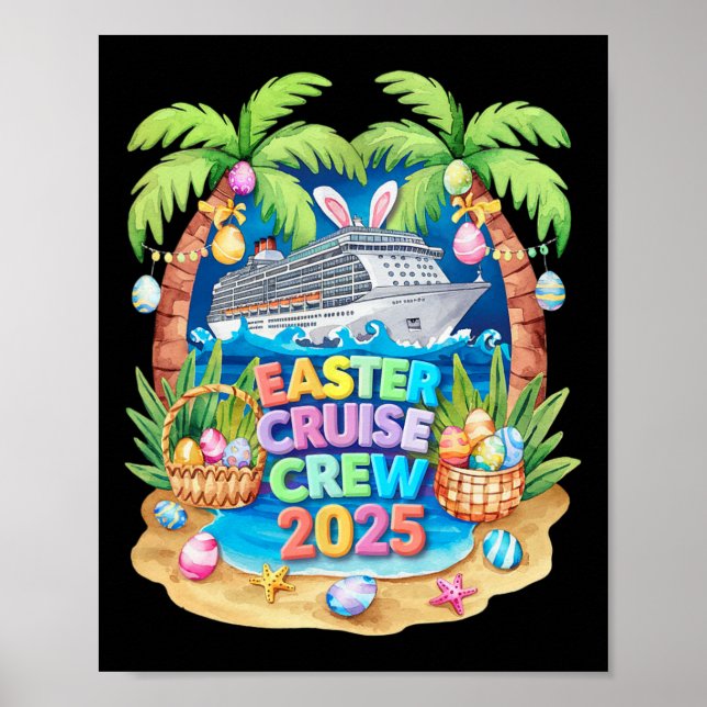 Påskkryssning 2025 Besättning Kryssning Semester F Poster (Framsidan)