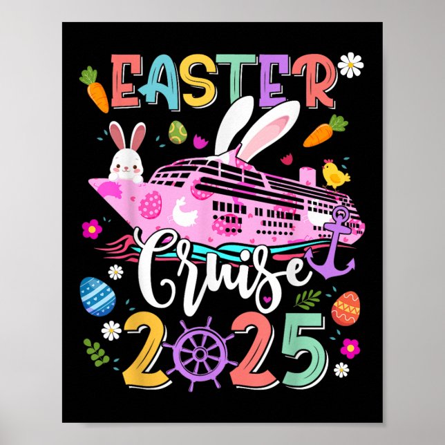 Påskkryssning 2025 Squad Kryssning Semester Familj Poster (Framsidan)