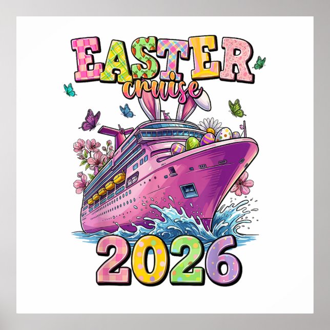 Påskkryssning 2026 Familjesemester Vårledighet  Poster (Framsidan)