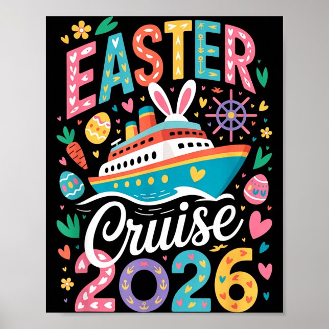 Påskkryssningsbesättning 2026 Matchande grupp fami Poster (Framsidan)