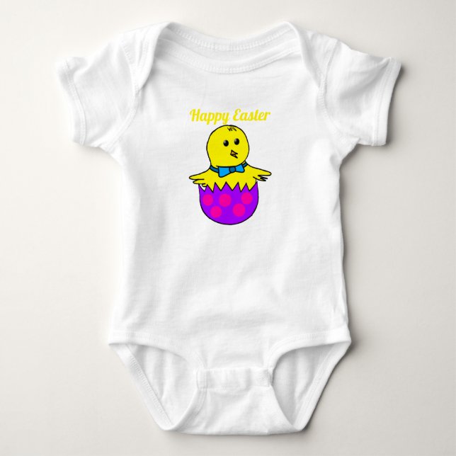 Påskkyckling baby body t shirt (Framsida)