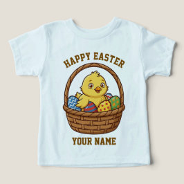 Påskkyckling Barn T-Shirt | Personligt Namn