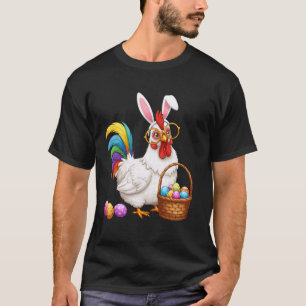 Påskkyckling Kaninöron Ägg Grafisk Design Män Kvin T Shirt
