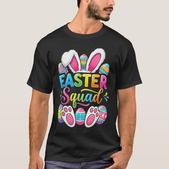 Påsklag Familj Matchande Par Påsk Män Kvinnor T Shirt (Framsida)