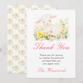 Påsklamb påskfrukost tack kort