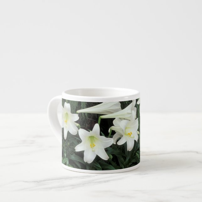 Påsklilja (Lilium regale) Espressomugg (Framsida vänster)
