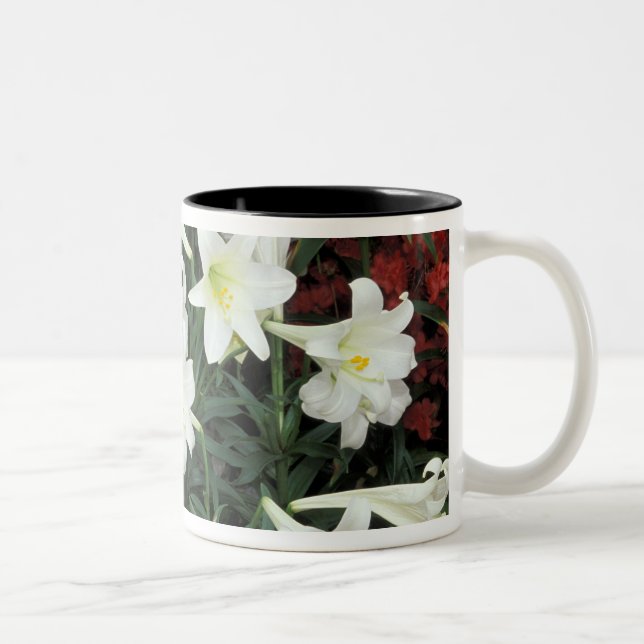 Påsklilja (Lilium regale) Två-Tonad Mugg (Höger)