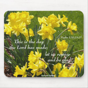 Påsklilja Mousepad för Psalm 118 Musmatta
