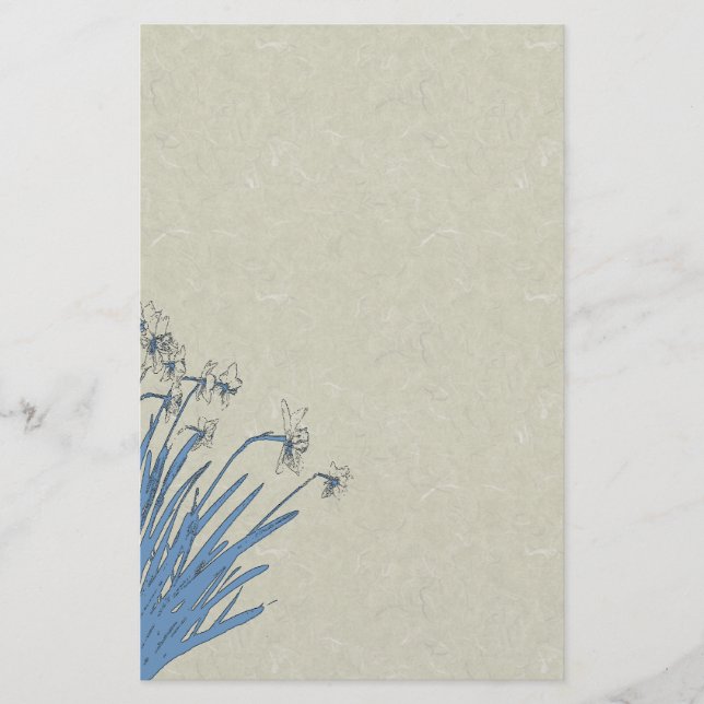 Påskliljan blommar brevpapper (Framsida)