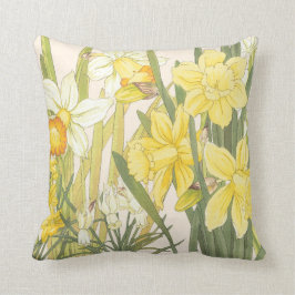 Påskliljar och Jonquils Springtime kudder Kudde