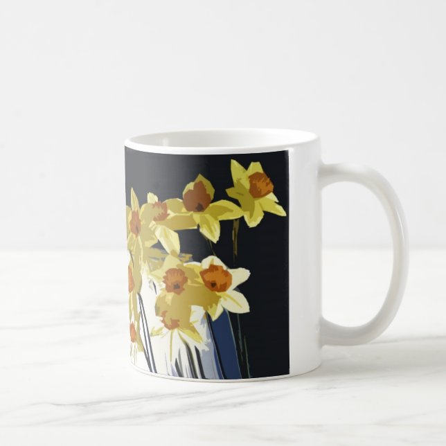 Påskliljar som vaknar upp dig! kaffemugg (Höger)