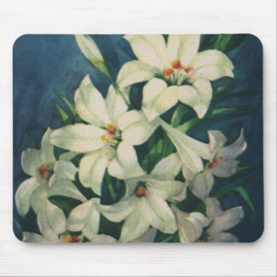 Påsklilje blommor, Vintage Påskliljor Musmatta